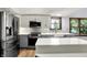 Modern kitchen featuring stainless steel appliances and ample counter space at 10560 Lighthouse Way, Indianapolis, IN 46256