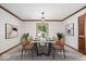 Elegant dining room with stylish furnishings and abundant natural light at 11123 Haverstick Rd, Carmel, IN 46033