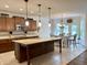 Open concept kitchen with island and view of the dining area at , Noblesville, IN 46060