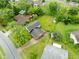Overhead view of the neighborhood with lush green lawns and mature trees, offering a serene residential setting at 1440 Fenwick Ave, Indianapolis, IN 46219