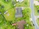 Aerial view of the property showcasing the house, backyard, surrounding greenery and the neighborhood at 1440 Fenwick Ave, Indianapolis, IN 46219