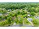 Aerial view showcasing the neighborhood with lush greenery, tree-lined streets, and well-kept lawns in a peaceful setting at 1440 Fenwick Ave, Indianapolis, IN 46219