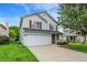 Charming two-story home with a well-maintained lawn, two car garage, and beautiful landscaping at 15264 Ten Point Dr, Noblesville, IN 46060