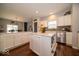Beautiful kitchen island offers lots of counter space, and a view to the dining area at 15675 Myland Dr, Noblesville, IN 46062