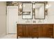 Bright bathroom with a double sink vanity, modern fixtures and a stylish design at 1820 N 1100 E, Sheridan, IN 46069