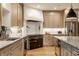 Stylish kitchen featuring modern appliances, granite countertops, and ample cabinet space at 1820 N 1100 E, Sheridan, IN 46069