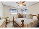 Bright bedroom with warm accents and lots of space at 30 N Depot St, New Palestine, IN 46163