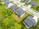 Aerial view of homes with well-manicured lawns and tree-lined streets at 5264 Veranda Dr, Noblesville, IN 46062