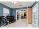 Comfortable home office offering tile floors, ample natural light, and convenient access to adjacent living space at 5939 Oberlies Way, Plainfield, IN 46168