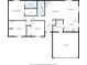 Detailed floor plan shows layout of kitchen, bedrooms, baths, living room and garage at 9130 E 18Th St, Indianapolis, IN 46229