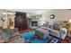 Cozy living room with a brick fireplace, comfortable seating, and stylish decor, perfect for Gathering gatherings at 9130 E 18Th St, Indianapolis, IN 46229