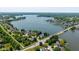 Stunning aerial view of a lakeside community with lush greenery and access to beautiful waterways at 101 Edgewater Dr, Noblesville, IN 46062
