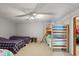 Spacious bedroom with bunk beds and two twin beds, ideal for children at 101 Edgewater Dr, Noblesville, IN 46062