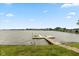 Private dock on the lake, perfect for boating, swimming, and enjoying waterfront living at 101 Edgewater Dr, Noblesville, IN 46062