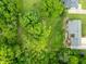 Aerial view of backyard highlighting the generous green space at 12920 N Oakhaven Dr, Camby, IN 46113