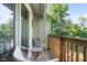 Balcony with chairs and table for enjoying fresh air and scenery at 12920 N Oakhaven Dr, Camby, IN 46113