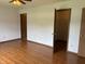 Cozy bedroom with hardwood floors and ample closet space at 1562 Prairieview Ln, Greenfield, IN 46140