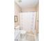 Full bathroom featuring a shower/tub combo with a white shower curtain at 17841 Grassy Knoll Dr, Westfield, IN 46074