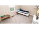 Neutral bedroom featuring carpeted floors, a window with view and a decorated bed at 17841 Grassy Knoll Dr, Westfield, IN 46074