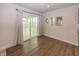 Bright dining area with sliding glass doors leading to the outdoors at 1863 River Birch Dr, Greenfield, IN 46140
