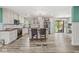 Modern kitchen featuring a center island, stainless steel appliances, and a sliding glass door at 2346 N State Road 39, Danville, IN 46122