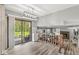 Open concept living area featuring a sliding glass door and fireplace at 2346 N State Road 39, Danville, IN 46122