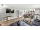 Inviting living room with hardwood floors, media center, open floorplan, and lots of natural light at 2346 N State Road 39, Danville, IN 46122