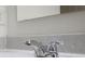 Close up of bathroom faucet and countertop at 2502 Creekland Dr, Columbus, IN 47201