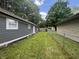 View of backyard and fence at 3041 S Rybolt Ave, Indianapolis, IN 46241