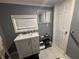 Bathroom vanity with tile floors at 3041 S Rybolt Ave, Indianapolis, IN 46241