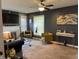 Cozy living room with stylish decor, fireplace, and comfortable seating at 3602 N Colorado Ave, Indianapolis, IN 46218