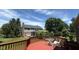 View from the red deck overlooking the beautiful and expansive back yard at 404 Joseph Way, Carmel, IN 46032