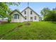 Charming home with green lawn, bay window, and visible foundation, offering a unique view at 5312 E Southern Ave, Indianapolis, IN 46203