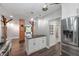 Elegant kitchen with stainless steel appliances, granite countertops, and an open layout at 5312 E Southern Ave, Indianapolis, IN 46203