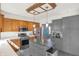 Well-equipped kitchen featuring stainless steel appliances, ample counter space, and stylish cabinetry at 545 Walnut Woods Dr, Greenwood, IN 46142