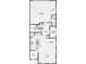 Main floor plan with kitchen, living, dining, and access to a two-car garage at 5790 Arcade Blvd, McCordsville, IN 46055