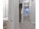 Open hallway with sink and stairs at 5790 Arcade Blvd, McCordsville, IN 46055