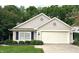 Charming single-story home with manicured lawn, attached two-car garage, and beautiful landscaping at 6366 Stratford N Dr, Fishers, IN 46038