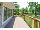This backyard deck provides room for relaxing and enjoying the outdoors at 6799 Lakeshore Dr, Avon, IN 46123
