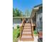 This deck has stairs down to a beautiful backyard perfect for outdoor activities and entertainment at 6799 Lakeshore Dr, Avon, IN 46123
