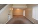 Living room with neutral walls, carpet and sliding glass doors at 708 Mountain Pine Dr, Greenwood, IN 46143