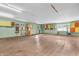 Heated flex space with hardwood floors, painted walls, and fluorescent lighting at 7380 N State Road 267, Brownsburg, IN 46112