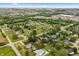 A scenic aerial view showing houses in a neighborhood surrounded by lush greenery at 7426 N Carroll Rd, Indianapolis, IN 46236