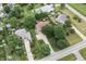 An aerial view of the property showcasing the landscaping and neighborhood at 7426 N Carroll Rd, Indianapolis, IN 46236