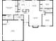 Detailed floor plan showcasing the layout of the house at 7426 N Carroll Rd, Indianapolis, IN 46236