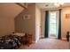 Small bedroom featuring a twin bed, a window, and decor at 8468 S County Road 575 E, Mooresville, IN 46158