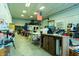 Spacious garage interior with ample lighting, perfect for a workshop or storage at 8468 S County Road 575 E, Mooresville, IN 46158