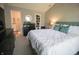 Serene bedroom showcasing a plush bed, stylish accents, and a peaceful atmosphere at 9774 Foxboro Ln, Fishers, IN 46038