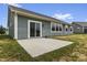 Backyard with a concrete patio, a bit of grass, and vinyl siding at 11815 Adair Pl, Indianapolis, IN 46229