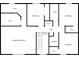 A floorplan of the home's second floor showcasing the layout of the bedrooms at 1199 Oak Leaf Rd, Franklin, IN 46131